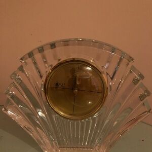 Mikasa Crystal Fan Clock